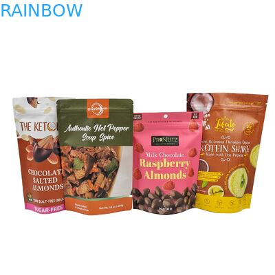 Laminated High Quality Food Grade Mylar Bag Custom Stand Up Ziplock Snack Zipper Bag Packaging