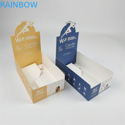 Glossy/Matte Surface Finish Paperboard Display Packaging Boxes For Chocolate Snack Bars