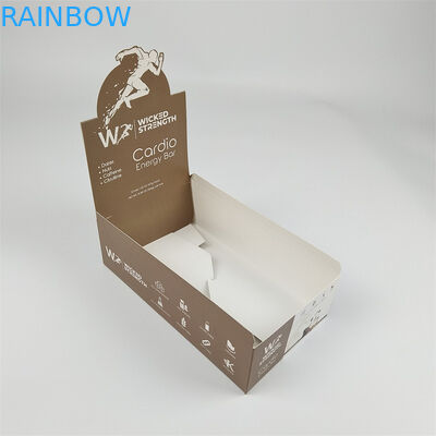 Glossy/Matte Surface Finish Paperboard Display Packaging Boxes For Chocolate Snack Bars