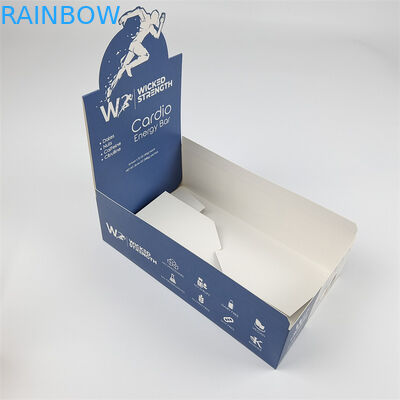 Glossy/Matte Surface Finish Paperboard Display Packaging Boxes For Chocolate Snack Bars