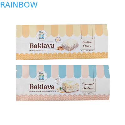 Wholesale Food Grade Custom Printed Flat Bag Pouch Packaging Low MOQ Biodegradable Bag sachet