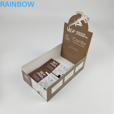 Custom Cardboard Display Paper Box Packaging with Logo Retail Energy Bar Display Box