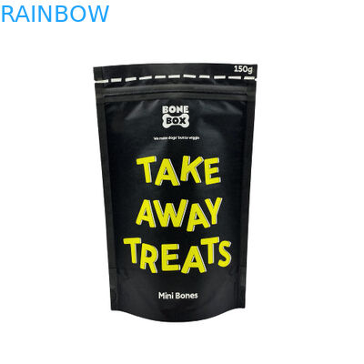 Food grade Kraft Paper Pouches Biodegradable Ziplock Stand Up Packaging