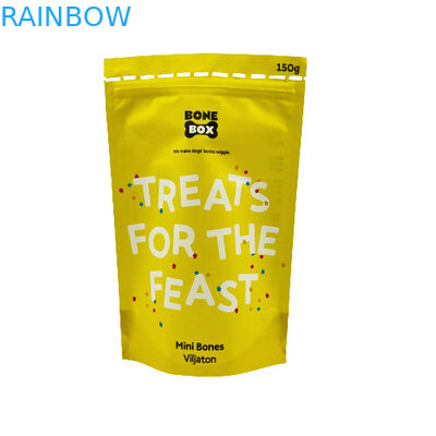 Food grade Kraft Paper Pouches Biodegradable Ziplock Stand Up Packaging