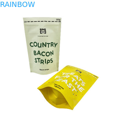 Biodegradable Coffee Bean Packaging Pouch Kraft Paper Recyclable Stand Up Pouch Coffee Bag