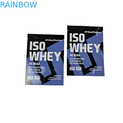 Three Side Seal Foil Pouch Packaging Keep Your 10g Supplement Power Sample Packets