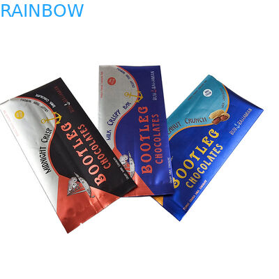 Custom Printed Heat Sealing Back Side Seal Foil Bag Back Middle Lap Seal Easy Tear Holographic Pillow Bag