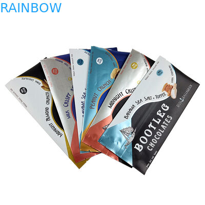 Custom Printed Heat Sealing Back Side Seal Foil Bag Back Middle Lap Seal Easy Tear Holographic Pillow Bag