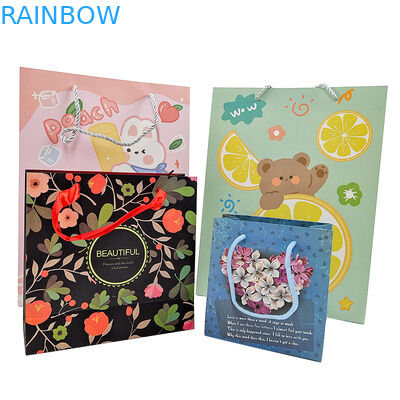 Wholesale Custom Printed Logo Luxury Gift Paper Bag Retail Boutique Shopping Paper Bags 