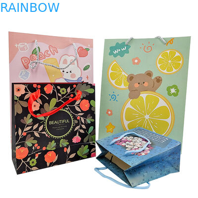 Wholesale Custom Printed Logo Luxury Gift Paper Bag Retail Boutique Shopping Paper Bags 