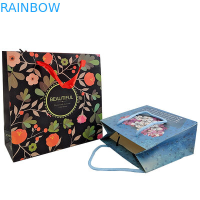 Custom Logo Printing Reusable Kraft Paper Packaging With Handle Kraft Paper Packaging Gift Bag