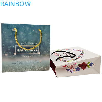 Customized Shopping Paper Bags Logo Printed Recyclable Biodegradable Brown Plain Packing Kraft Paper Bag With Twisted Ha