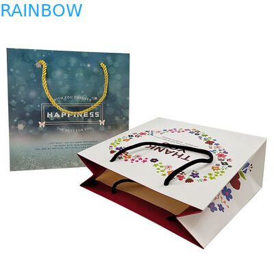 Customized Shopping Paper Bags Logo Printed Recyclable Biodegradable Brown Plain Packing Kraft Paper Bag With Twisted Ha