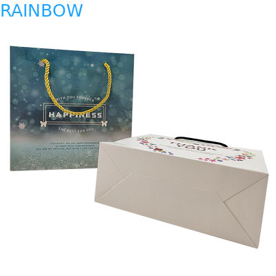 Customized Shopping Paper Bags Logo Printed Recyclable Biodegradable Brown Plain Packing Kraft Paper Bag With Twisted Ha