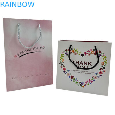 High Quality Recyclable Customize Design Fancy String Handle Shopping Paper Bag