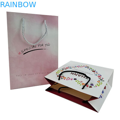 High Quality Recyclable Customize Design Fancy String Handle Shopping Paper Bag