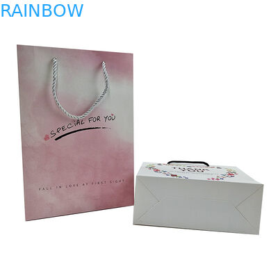 High Quality Recyclable Customize Design Fancy String Handle Shopping Paper Bag