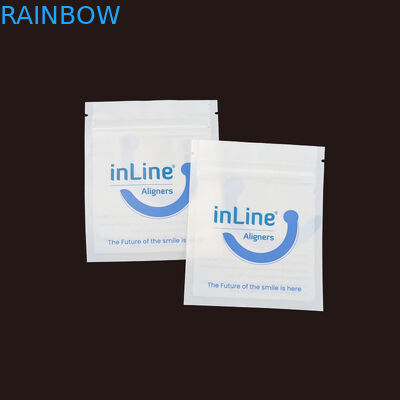 Matte Black Small Reusable Ziplock Packaging Bags For Clear Invisible Aligners Bag Orthodontic Remover Packing Bags