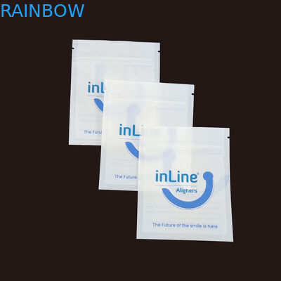 Matte Black Small Reusable Ziplock Packaging Bags For Clear Invisible Aligners Bag Orthodontic Remover Packing Bags