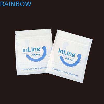 Matte Black Small Reusable Ziplock Packaging Bags For Clear Invisible Aligners Bag Orthodontic Remover Packing Bags