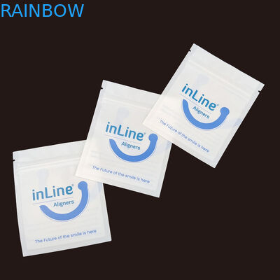 Matte Black Small Reusable Ziplock Packaging Bags For Clear Invisible Aligners Bag Orthodontic Remover Packing Bags