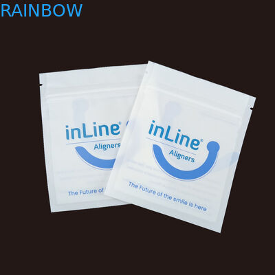 Matte Black Small Reusable Ziplock Packaging Bags For Clear Invisible Aligners Bag Orthodontic Remover Packing Bags