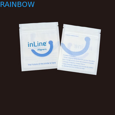 Matte Black Small Reusable Ziplock Packaging Bags For Clear Invisible Aligners Bag Orthodontic Remover Packing Bags