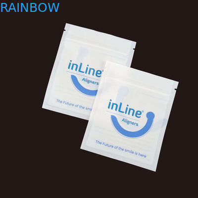 Matte Black Small Reusable Ziplock Packaging Bags For Clear Invisible Aligners Bag Orthodontic Remover Packing Bags