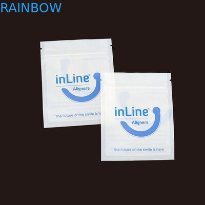 Matte Black Small Reusable Ziplock Packaging Bags For Clear Invisible Aligners Bag Orthodontic Remover Packing Bags