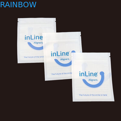 Matte Black Small Reusable Ziplock Packaging Bags For Clear Invisible Aligners Bag Orthodontic Remover Packing Bags