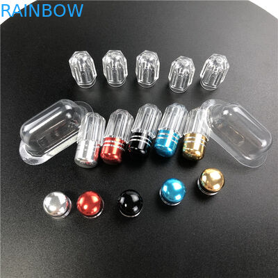 Octagon Style Plastic Medicine Container With Metal Spout For Male Enhancementl Pills