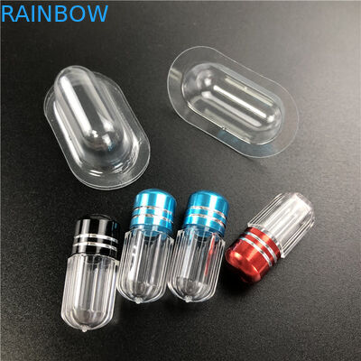 Octagon Style Plastic Medicine Container With Metal Spout For Male Enhancementl Pills