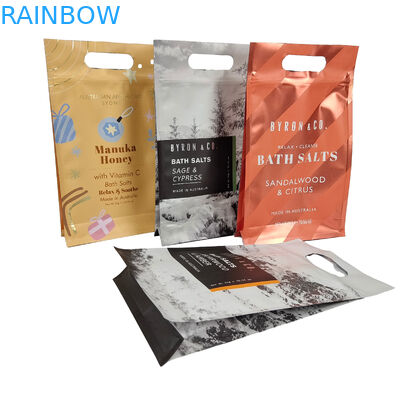 Custom Design Printed Matte Square Flat Bottom Side Gusset Plastic Mylar Foil Logo Packaging Pouch Easy Tear Zipper Bags