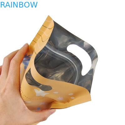 Custom Design Printed Matte Square Flat Bottom Side Gusset Plastic Mylar Foil Logo Packaging Pouch Easy Tear Zipper Bags