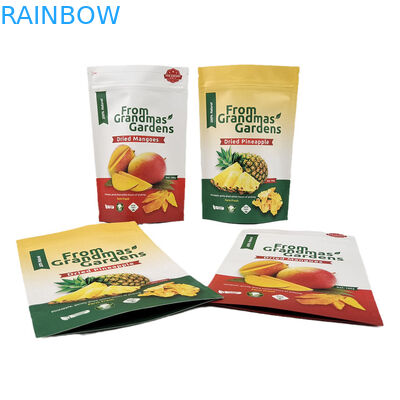 High Quality Food Packaging Bag Ziplock Kraft Paper Stand Up Pouch Food Grade Resealable Mylar Bags