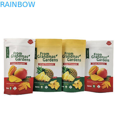 High Quality Food Packaging Bag Ziplock Kraft Paper Stand Up Pouch Food Grade Resealable Mylar Bags