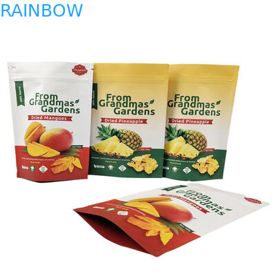 Customized Logo Kraft Paper Stand Up Pouch Food Grade Biodegradable Smell Proof Bags with Logo