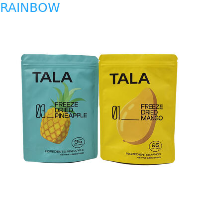 Custom Printed Plastic Stand Up Snack Mango Pineapple Dried Fruit Resealable Mylar Bags