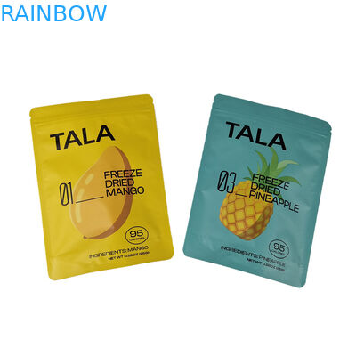 Custom Printed Plastic Stand Up Snack Mango Pineapple Dried Fruit Resealable Mylar Bags