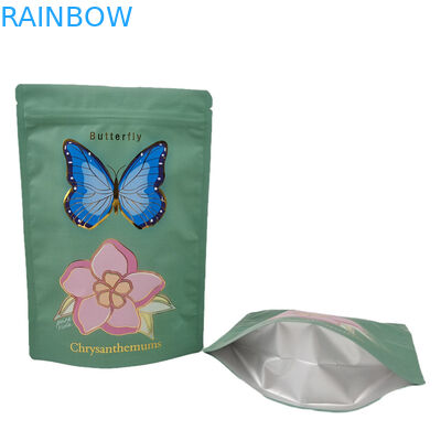 Customized Resealable Mylar Bags with Zipper Digital Printing Gummie Candy Packaging