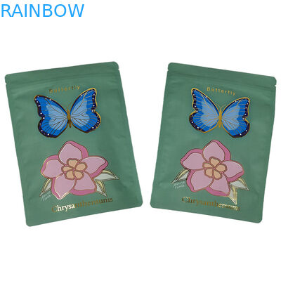 Factory Supplied Soft Touch Mylar Bag with Spot UV Custom Resealable Mylar Bags for Spice Powder