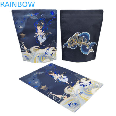 Custom Printed Ssmell Proof Bags with Logo Stand Up Aluminum Foil Zipper Bag with UV Printed