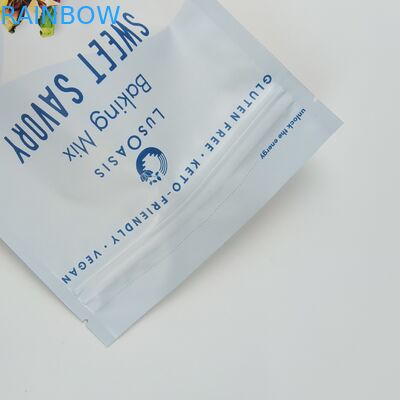 Custom Laminated Aluminum Foil Zip Lock Bag Stand Up Pouch Matt Red Packaging Pouch With Smell Proof Zipper For Coffee