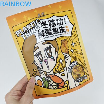 Custom Logo Printed Resealable Ziplock Aluminum Foil Mylar Stand Up Pouches For Food Snack Candy Packaging Bags