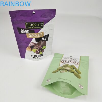 Resealable Laminated Plastic Stand Up Food Pouches Packaging Custom Printed Design Ziplock Poly Bag Pouch For Dry Fruit