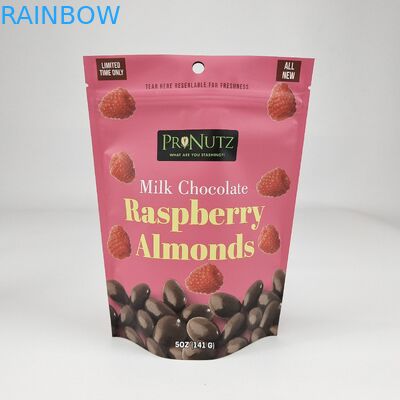Resealable Laminated Plastic Stand Up Food Pouches Packaging Custom Printed Design Ziplock Poly Bag Pouch For Dry Fruit