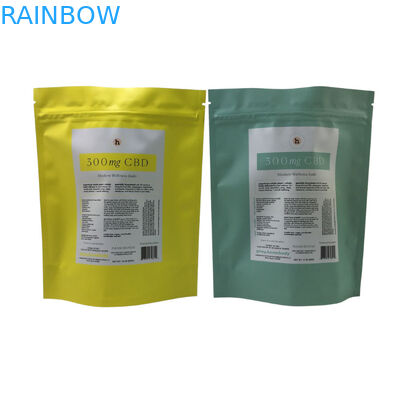 Custom Printed Resealable Tea Packing Bags Mylar Stand Up Pouch With Zipper Tea Bags