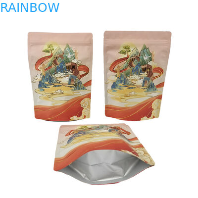 Custom Stand Up Pouch With Zipper For Food Aluminum Foil Soft Touch Mylar Bag for Dry Fruit Snack Candy