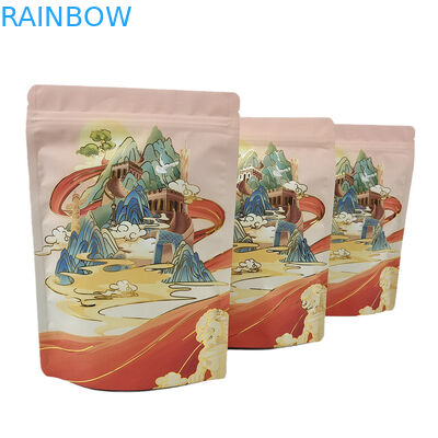 Custom Stand Up Pouch With Zipper For Food Aluminum Foil Soft Touch Mylar Bag for Dry Fruit Snack Candy