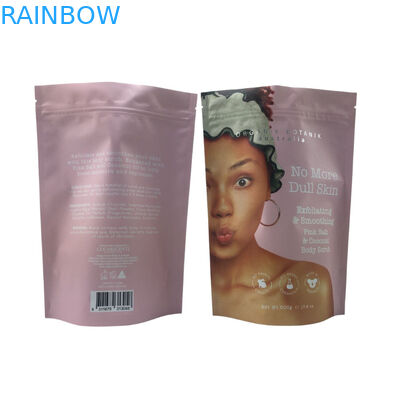 Recyclable Zip Lock Stand Up Pouch Aluminum Foil Body Scrub Enjoy Spa Bath Soak Sea Salt Biodegradable Plastic Packaging